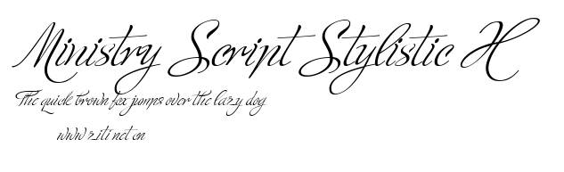 Ministry Script Stylistic HFF.ttf字體轉換器圖片