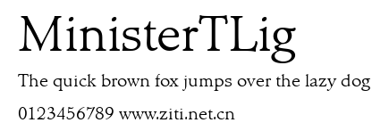 MinisterTLig.ttf字體轉換器圖片