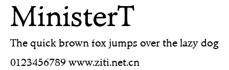 MinisterT.ttf字體轉換器圖片