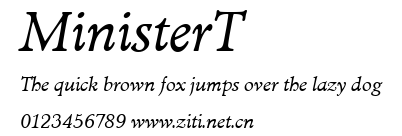MinisterT.ttf字體轉換器圖片