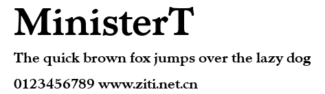MinisterT.ttf字體轉換器圖片
