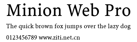 Minion Web Pro.ttf字體轉換器圖片