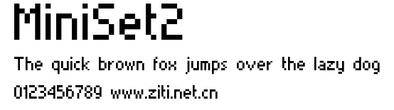 MiniSet2.ttf字體轉換器圖片