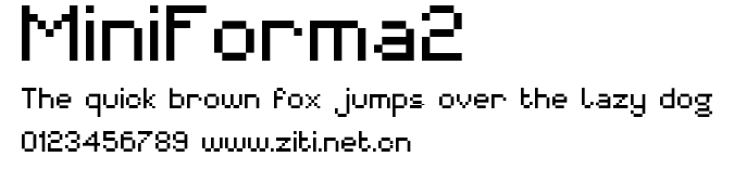 MiniForma2.ttf字體轉換器圖片