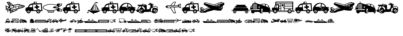 Mini Pics Lil Vehicles.ttf