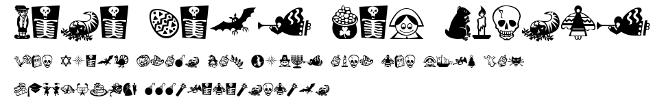 Mini Pics Lil Events.ttf字體轉換器圖片
