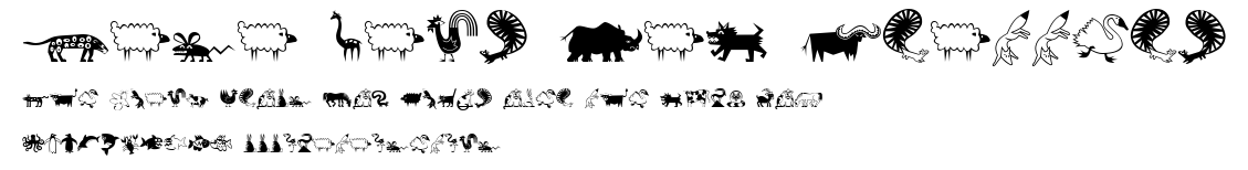 Mini Pics Lil Critters.ttf字體轉換器圖片