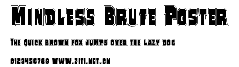 Mindless Brute Poster.ttf