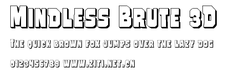 Mindless Brute 3D.ttf