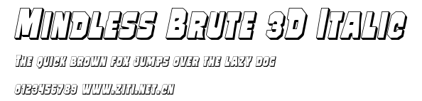 Mindless Brute 3D Italic.ttf
