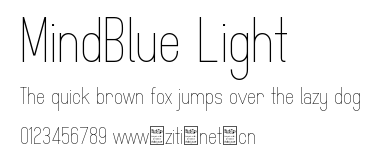 MindBlue Light.otf