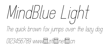 MindBlue Light.otf