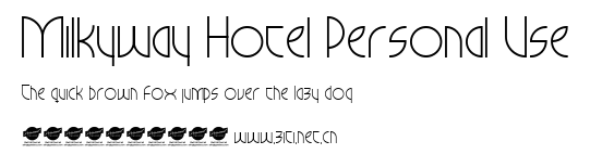 Milkyway Hotel Personal Use.ttf