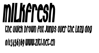Milkfresh.ttf字體轉換器圖片