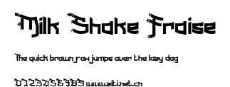 Milk Shake Fraise.ttf字體轉換器圖片
