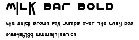 Milk Bar Bold.ttf字體轉換器圖片