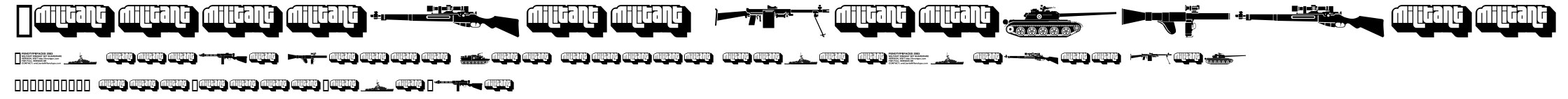 Military dingbats.ttf字體轉換器圖片