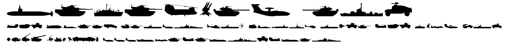 Military RPG.ttf字體轉換器圖片