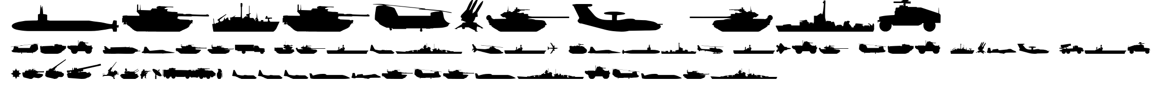 Military RPG.ttf字體轉換器圖片