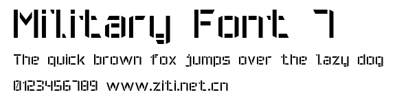 Military Font 7.ttf字體轉換器圖片
