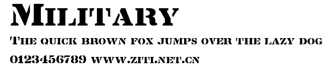 Military.ttf字體轉換器圖片