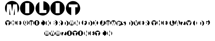 Milit.ttf字體轉換器圖片