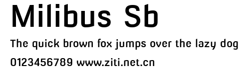 Milibus Sb.ttf字體轉換器圖片