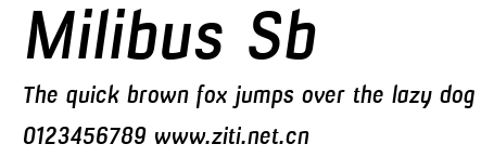 Milibus Sb.ttf字體轉換器圖片