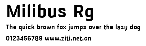 Milibus Rg.ttf字體轉換器圖片