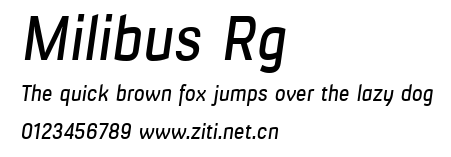 Milibus Rg.ttf字體轉換器圖片