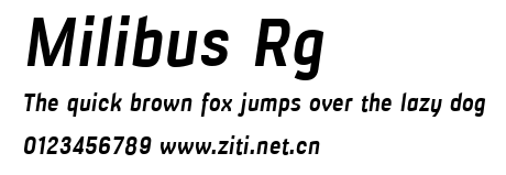 Milibus Rg.ttf字體轉換器圖片
