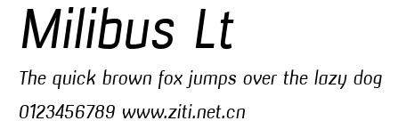Milibus Lt.ttf字體轉換器圖片