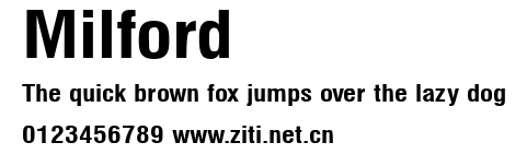 Milford.ttf字體轉換器圖片