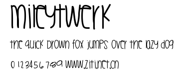 MileyTwerk.ttf字體轉換器圖片