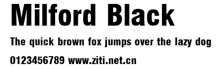 Milford Black.ttf字體轉換器圖片