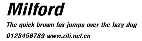 Milford.ttf字體轉換器圖片
