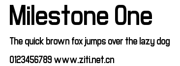 Milestone One.otf字體轉換器圖片
