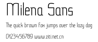 Milena Sans.otf字體轉換器圖片