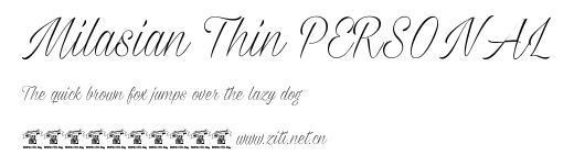Milasian Thin PERSONAL.ttf