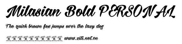 Milasian Bold PERSONAL.ttf