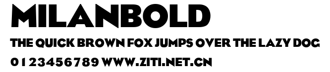 MilanBold.ttf字體轉換器圖片