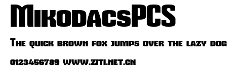 MikodacsPCS.otf字體轉換器圖片