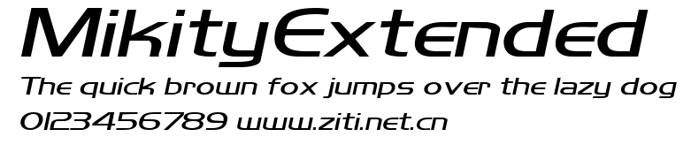 MikityExtended.ttf字體轉換器圖片