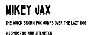 Mikey Jax.ttf字體轉換器圖片
