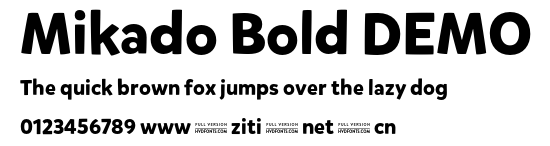 Mikado Bold DEMO.otf字體轉換器圖片