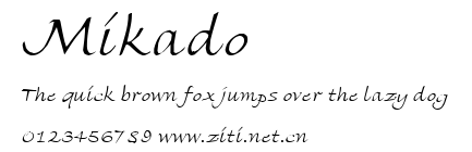 Mikado.ttf字體轉換器圖片