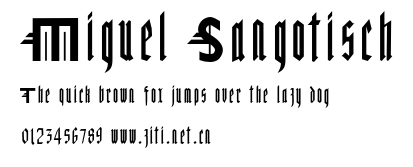 Miguel Sangotisch.otf字體轉換器圖片