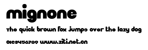Mignone.ttf字體轉換器圖片