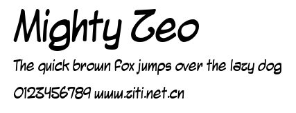 Mighty Zeo.ttf字體轉換器圖片