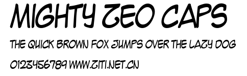 Mighty Zeo Caps.ttf字體轉換器圖片